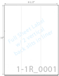 8 1/2 x 11 Rectangle Clear Gloss Polyester Lase...
