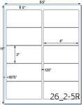 Rectangle Label Sheets | Inkjet Rectangle Labels | Laser Rectangle Labels